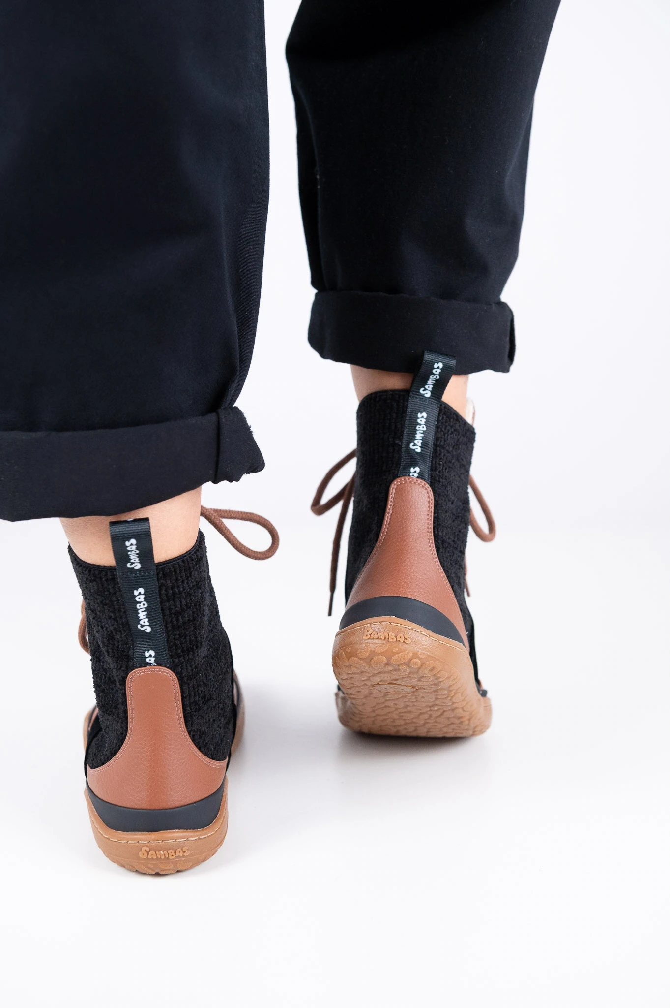 Босоногие ботинки Sambas the bambas Ebony — чёрные, фото 11