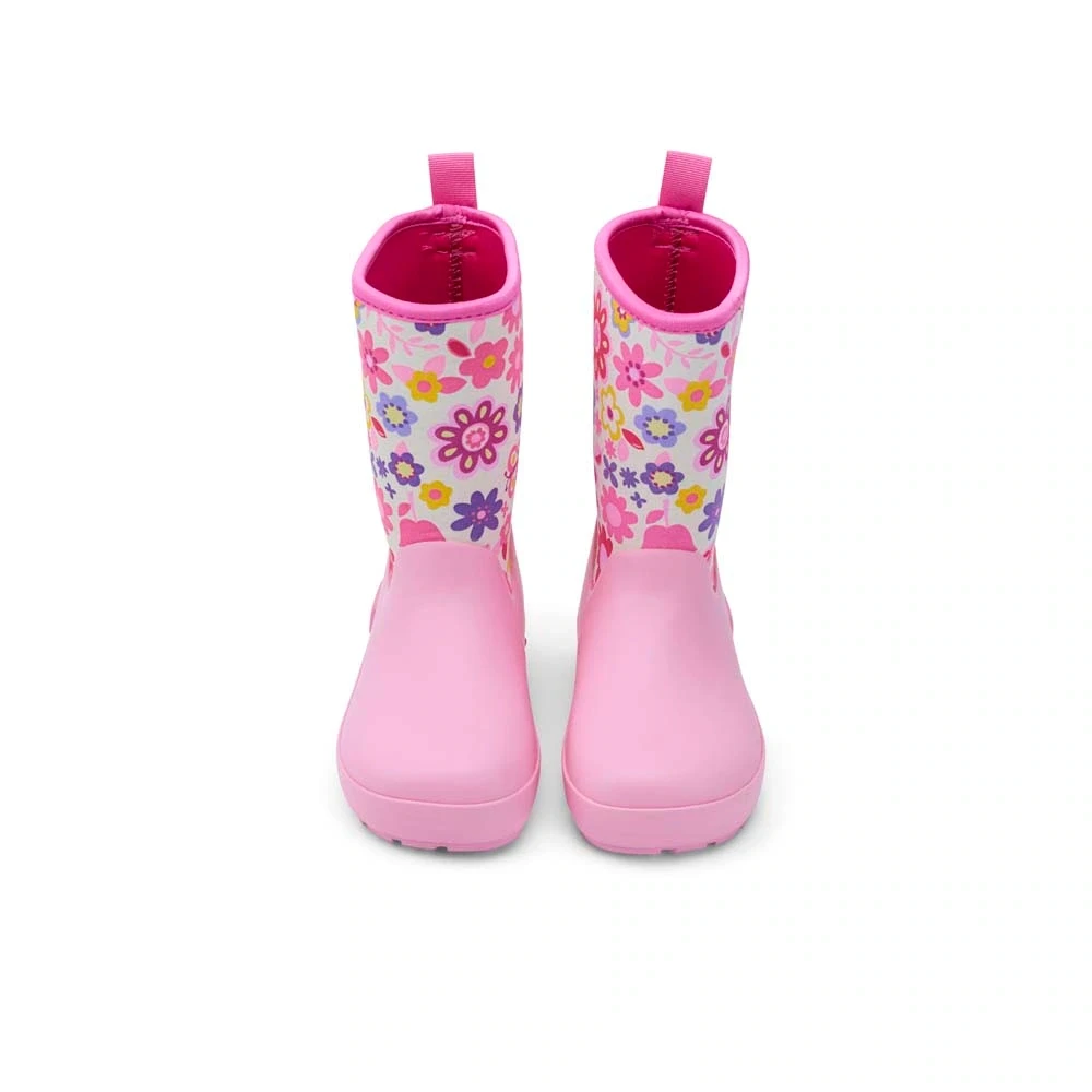 Резиновые сапоги Koel NEOPRENE Rubber Boot — фуксия с цветами, фото 3