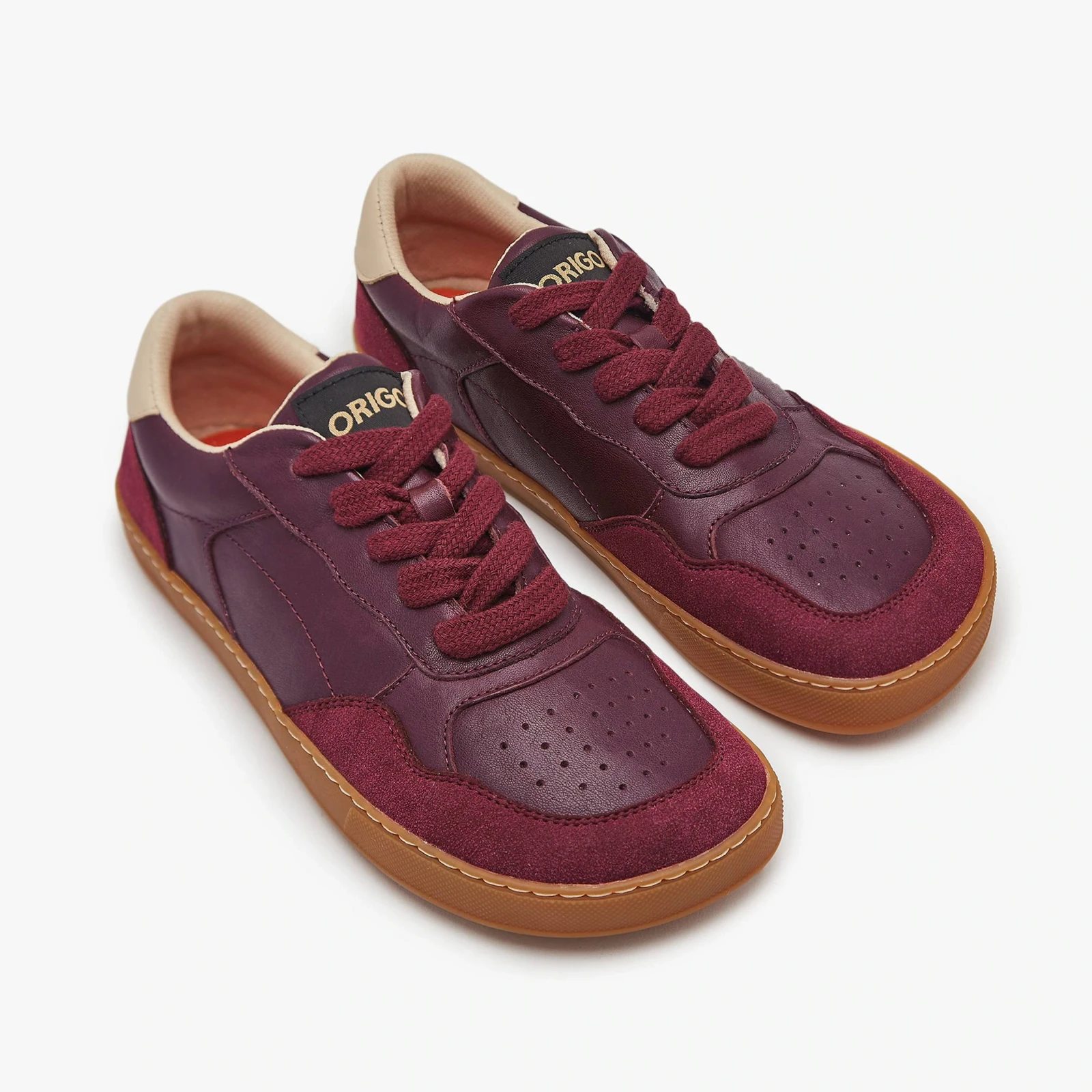 Босоногие кеды Origo Modern Retro Sneaker — бордовый, фото 7