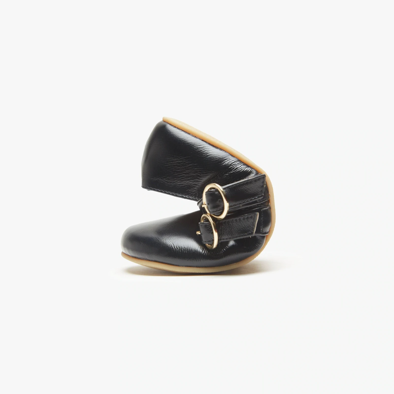 Босоногие туфли Origo Double Strap Mary Jane — лаковый чёрный, фото 3