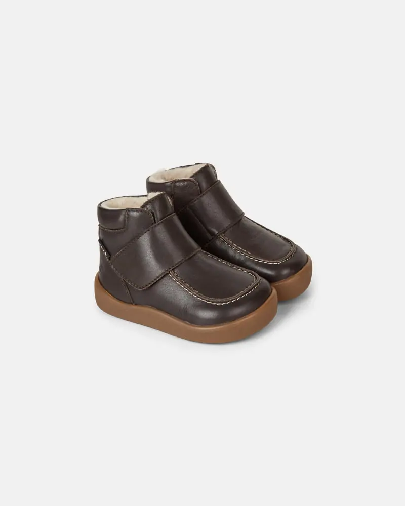 Детские босоногие зимние ботинки Bundgaard Marlow Dark Brown — фото 1 из 3
