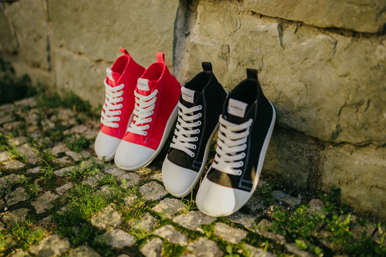 Кроссовки Ahinsa Street Hemp High-Top Barefoot — красный, фото 11